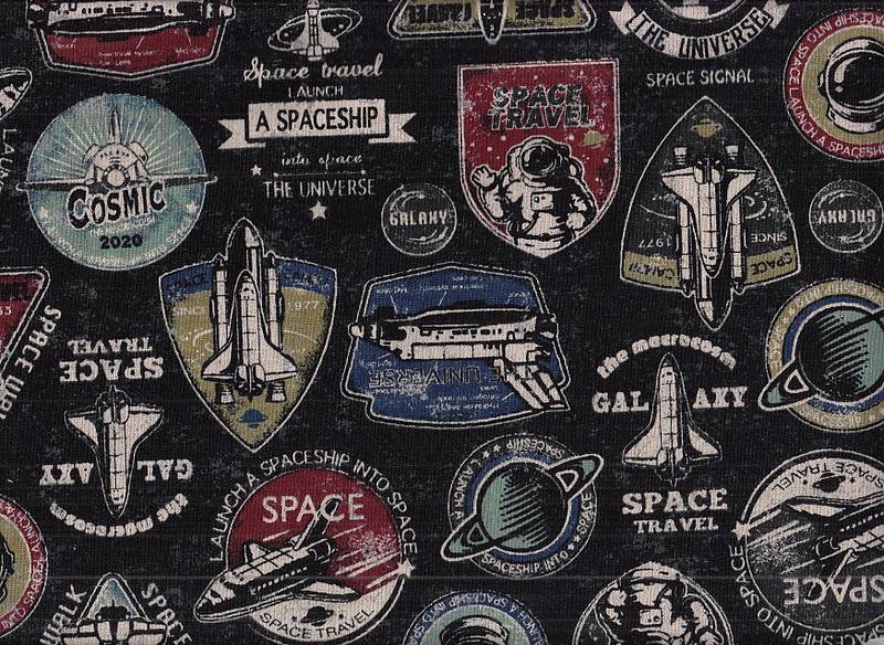 Wachstuch Space Travel