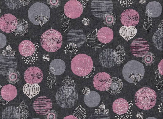 Nordic flower pink Doubleface