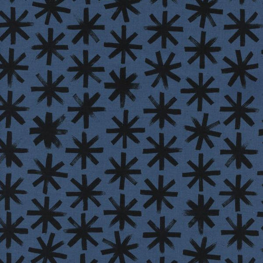Cotton & Steel S.S. Bluebird - Plink Plink - Black Unbleached