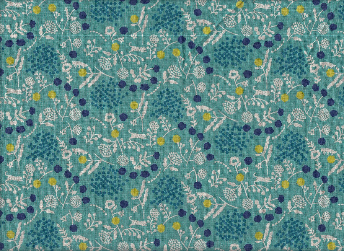 Reststück Echino Sprout seafoam 105 x 110 cm