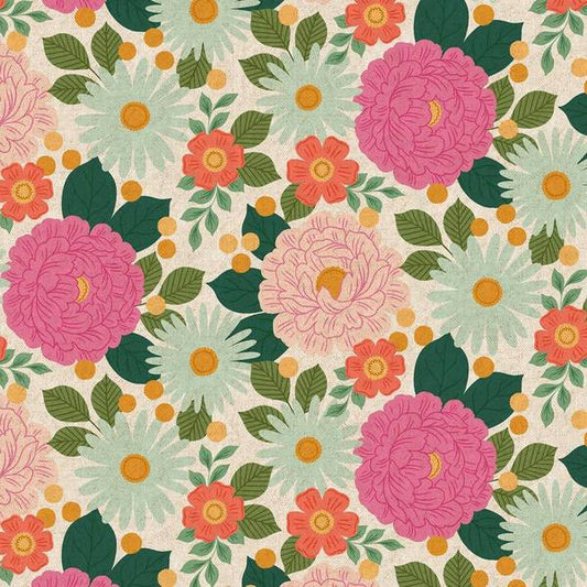 Cotton & Steel Floral Daydream - Unbleached Canvas