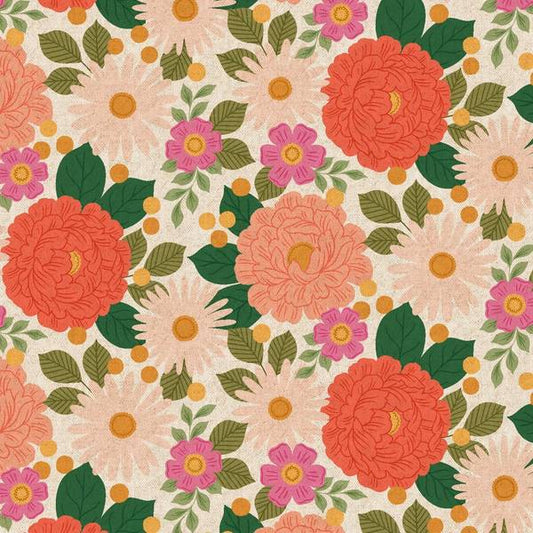 Cotton & Steel Floral Daydream - Unbleached Canvas