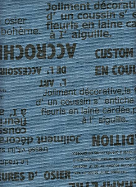 Letters blau Doubleface