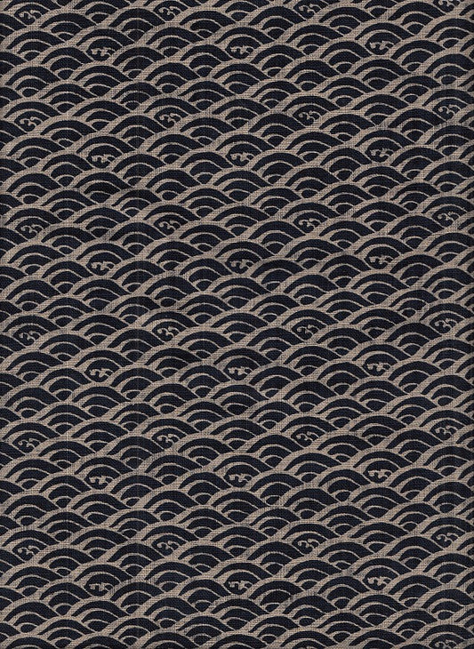 Wachstuch Seikaiha indigo