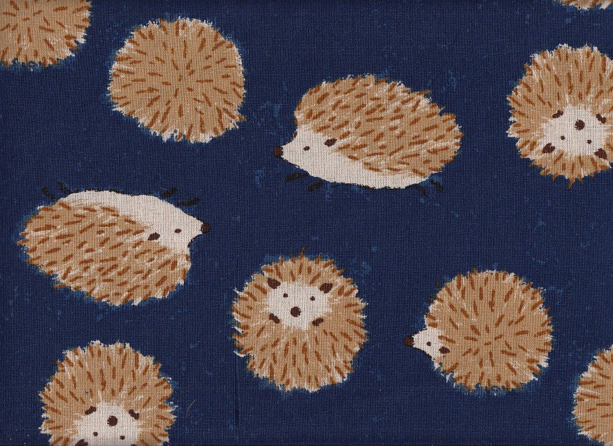 Wachstuch Igel groß dunkelblau
