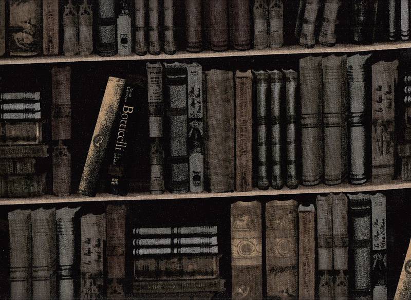 Reststück Wachstuch Old book 50 x 110cm