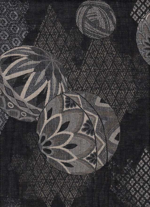 Temari schwarz Jacquard