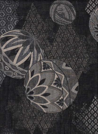 Temari schwarz Jacquard