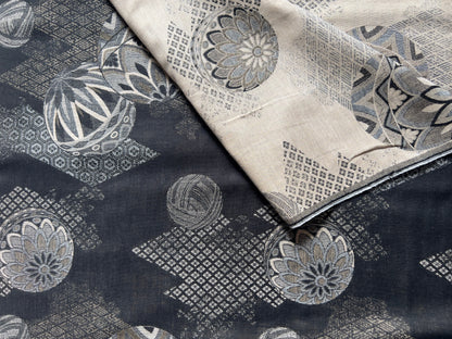 Temari schwarz Jacquard