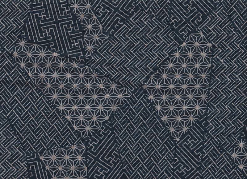 Patch Asanoha blau