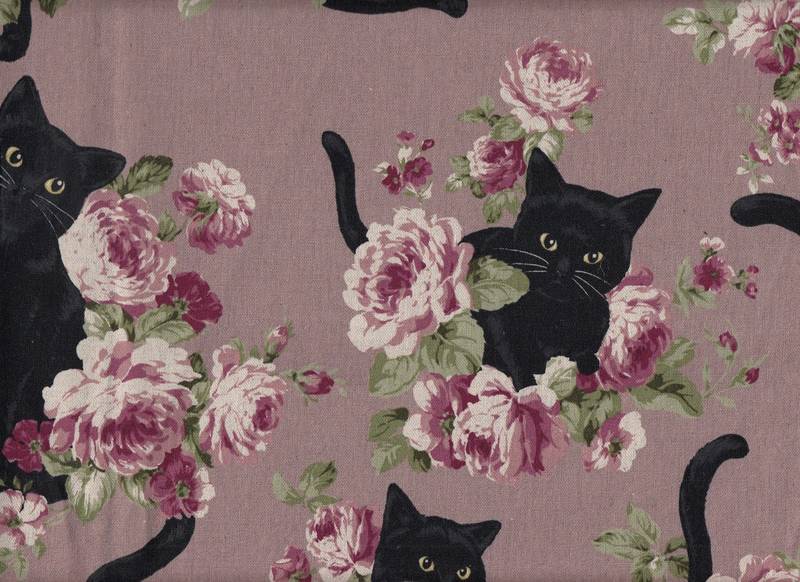 Wachstuch Old Rose Cat