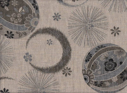 Temari schwarz Jacquard