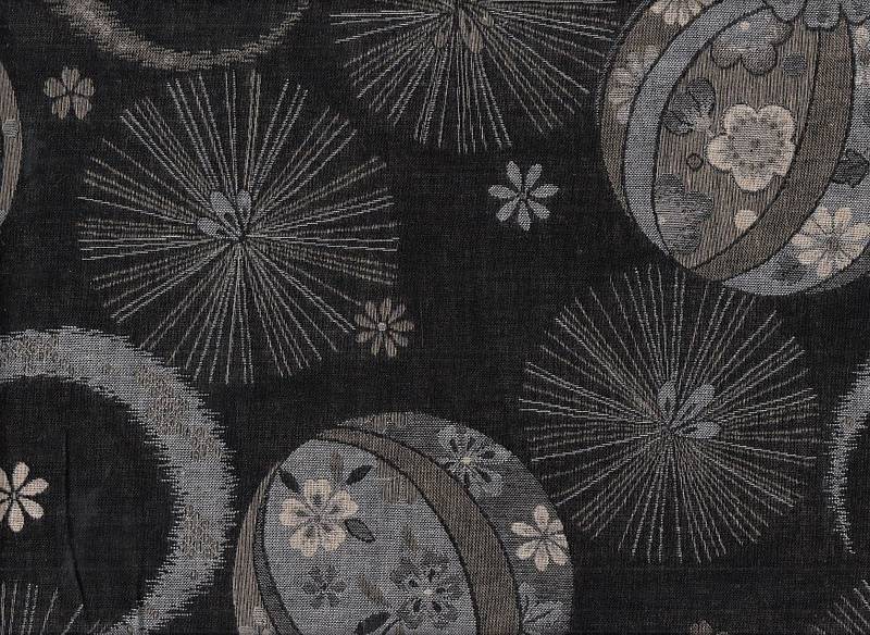 Temari schwarz Jacquard