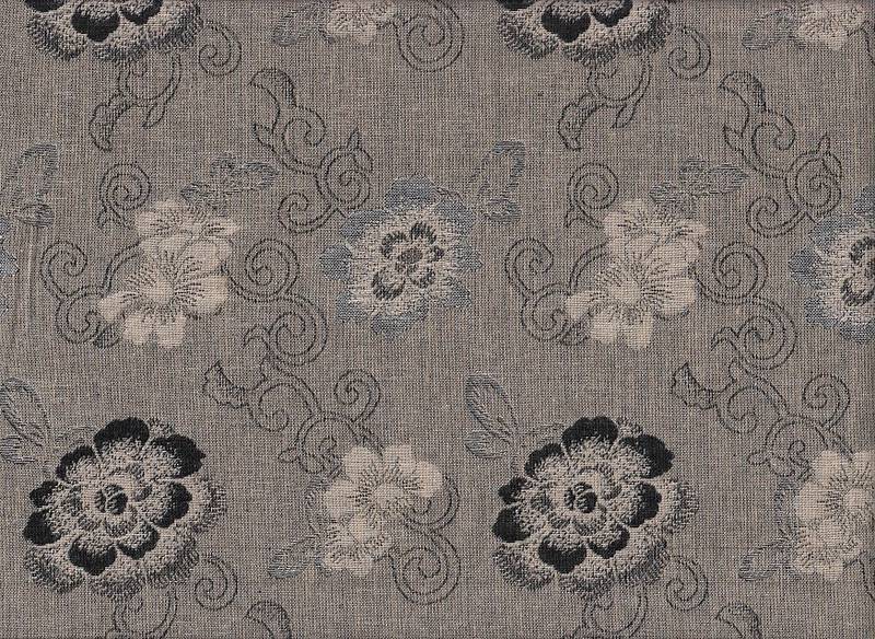 Hana karakusa schwarz Jacquard
