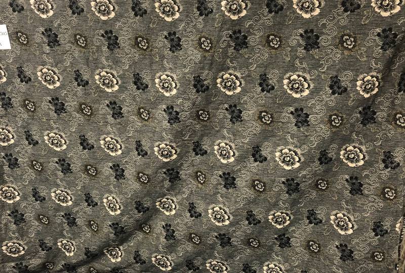 Hana karakusa schwarz Jacquard