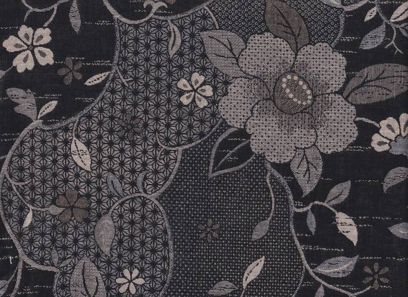 Tsubaki schwarz Jacquard