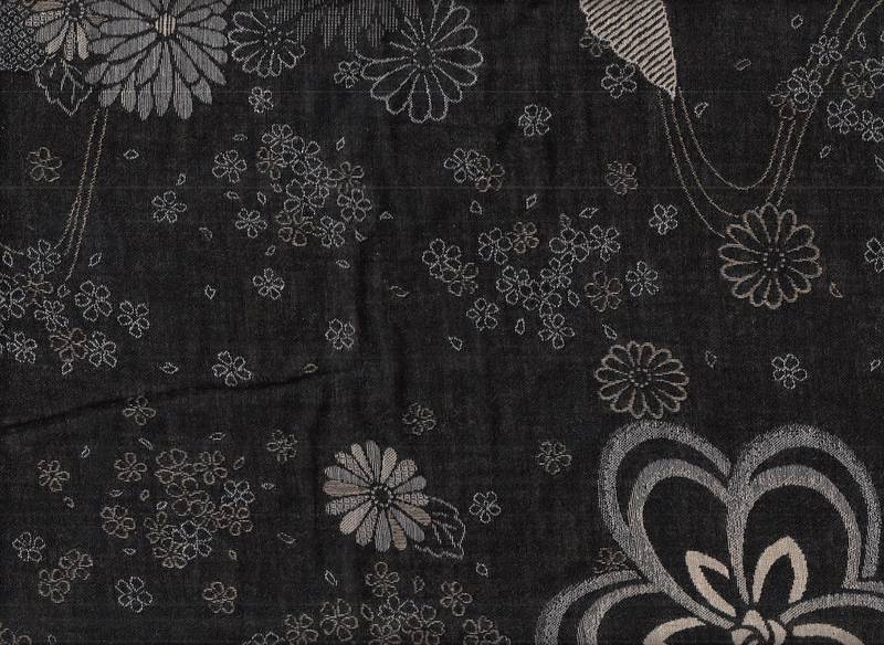Hanacho schwarz Jacquard