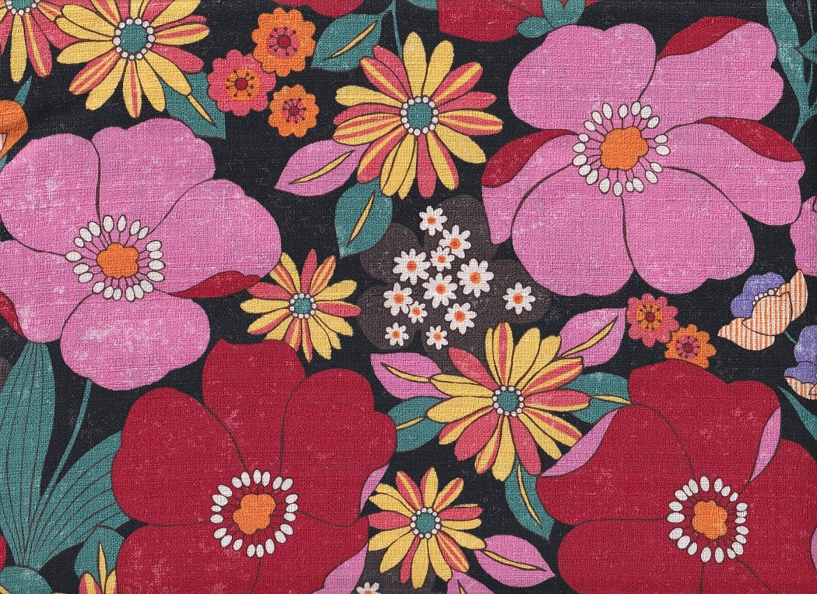 Reststück Soft flower red 150 x 110 cm