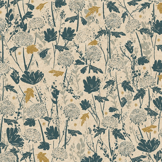 Cotton & Steel Summer Folk - Wander Field - Unbleached Canvas