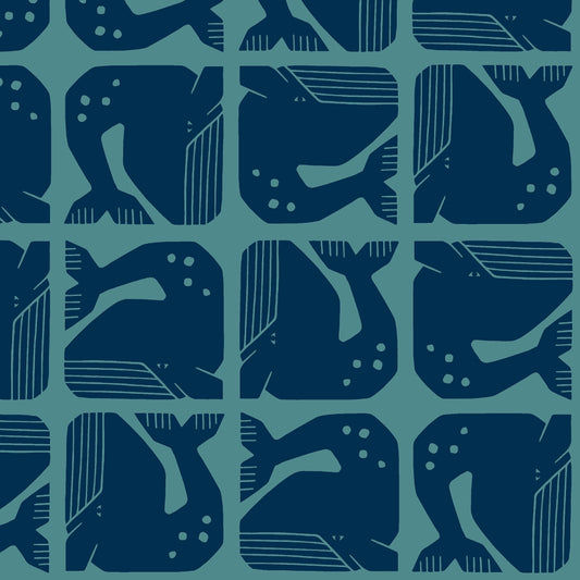 Cotton & Steel Grumpy Whale