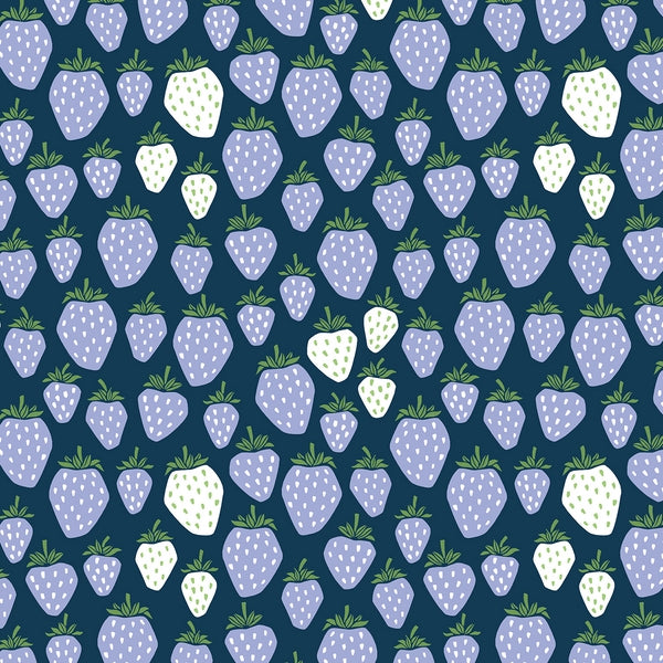 Cotton & Steel Under the Apple Tree - Queen of Berries - California Blue