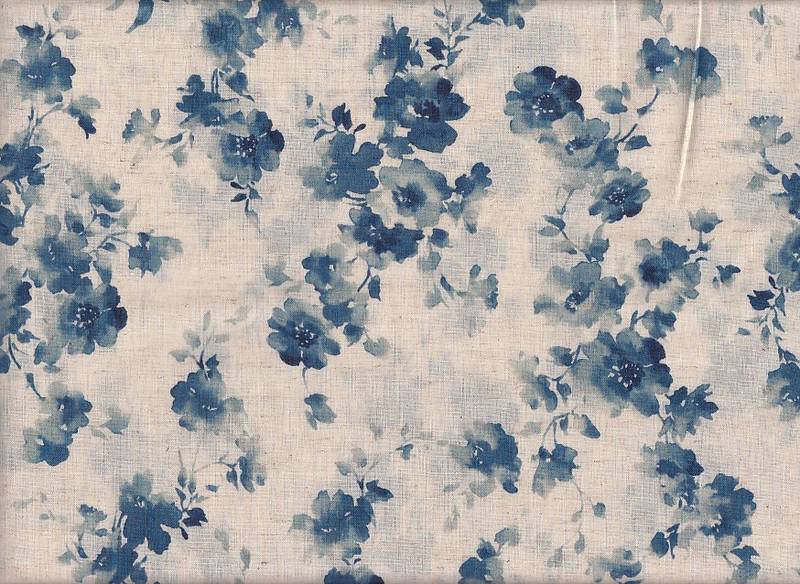 Watercolor Rose blau