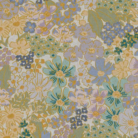 Cotton & Steel English Rose - Mimi - Canvas Metallic