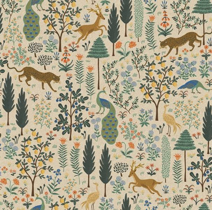 Cotton & Steel Camont - Menagerie - Unbleached Canvas Metallic