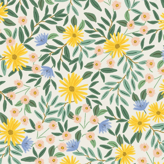 Cotton & Steel Bramble - Daisy Fields - Canvas Metallic
