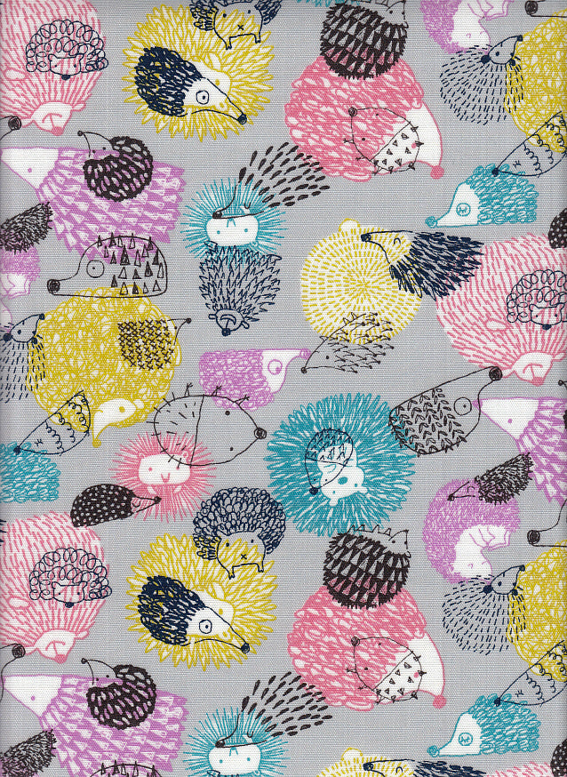 Wachstuch Igel bunt