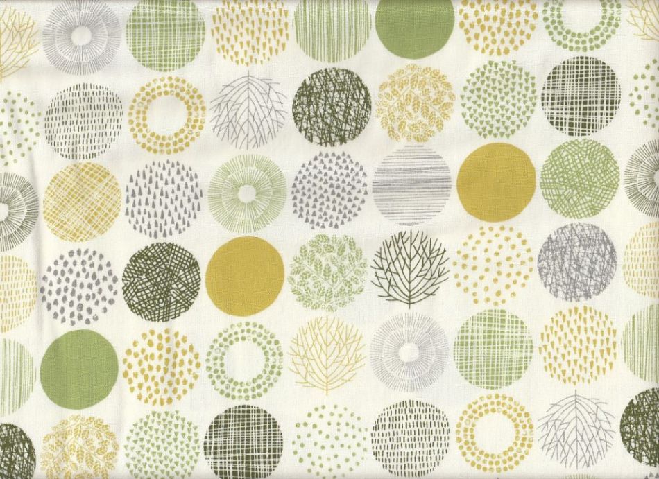 Wachstuch Nordic Round green