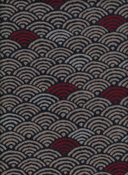 Seigaiha rot blau