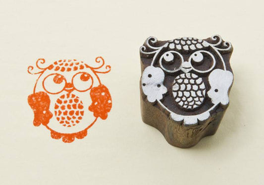 Blockwallah Stempel - Eule