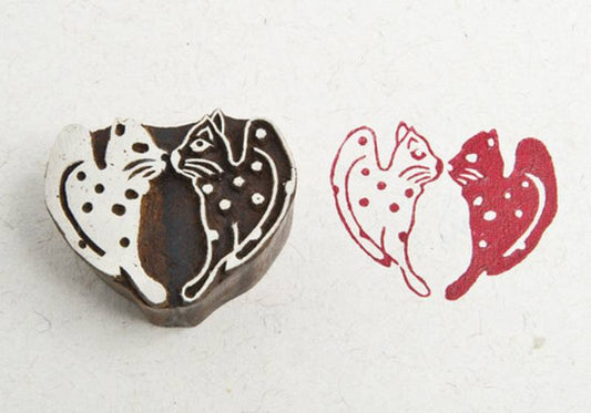 Blockwallah Stempel - Kitty Heart