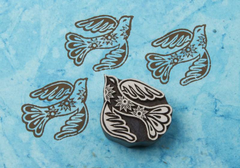Blockwallah Stempel - Peaceful Bird