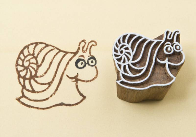 Blockwallah Stempel - Schnecke