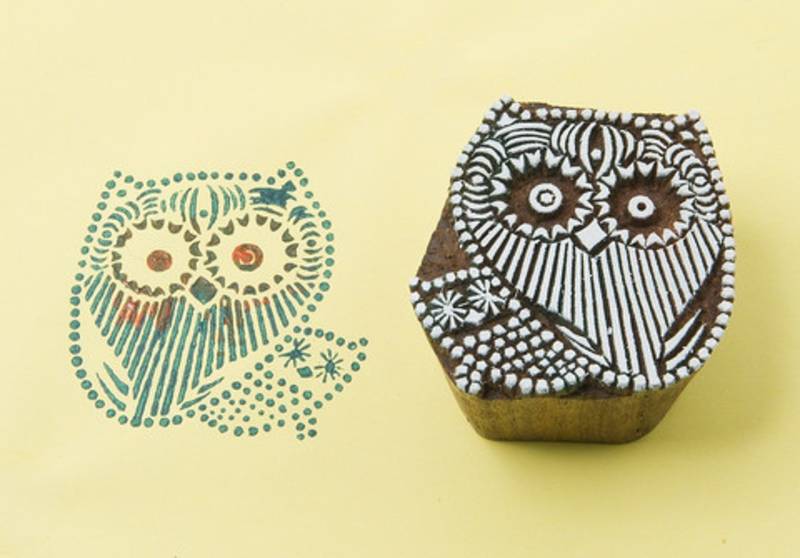 Blockwallah Stempel - Owl Family