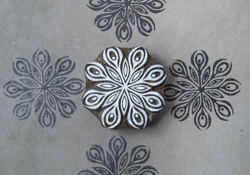 Blockwallah Stempel - Feather Petals