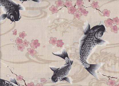Wachstuch Koi & Sakura