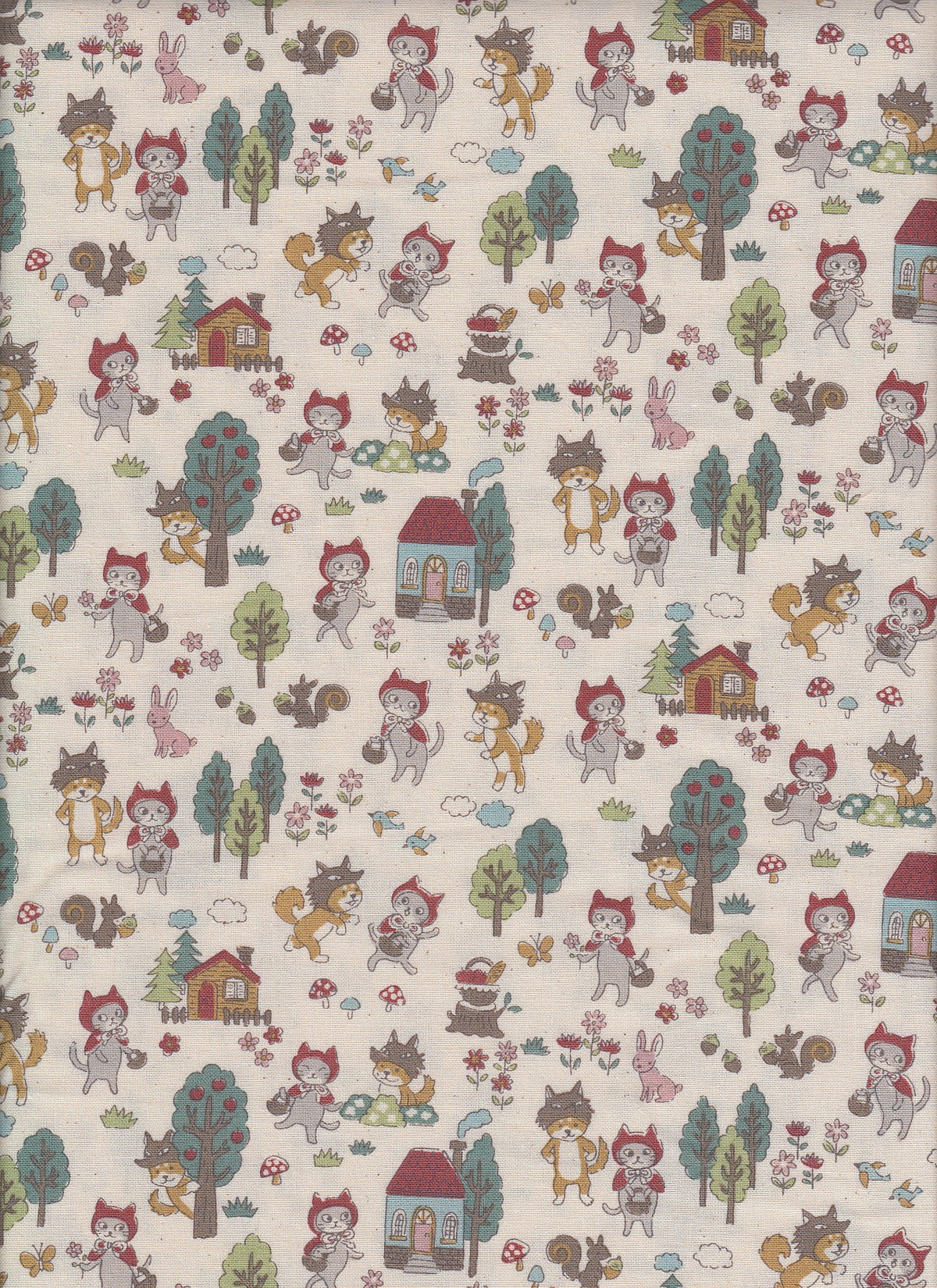 Funny Cats - Little Red Riding Hood natur