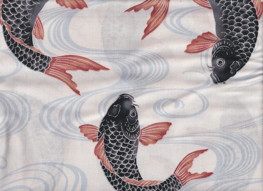 Koi & Wellen weiß