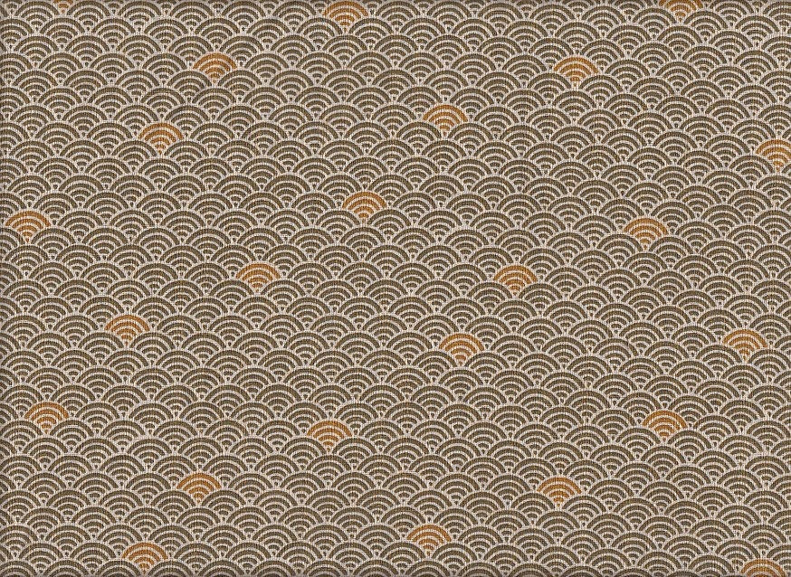 Reststück Seigaiha grün gelb 140 x 110 cm