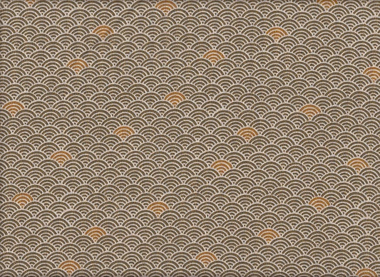 Reststück Seigaiha grün gelb 140 x 110 cm