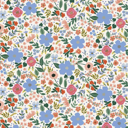 Cotton & Steel Primavera - Wild Rose - Cream Metallic