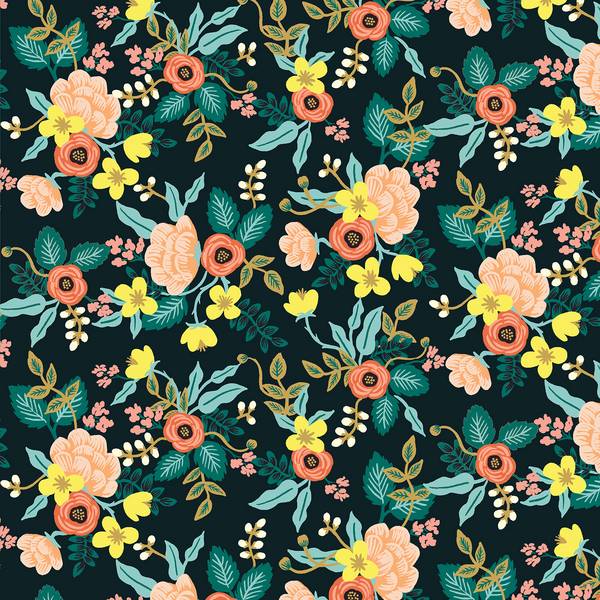 Cotton & Steel Primavera - Birch - Black