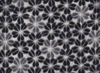 Blüten Shibori schwarz Blüten Shibori schwarz